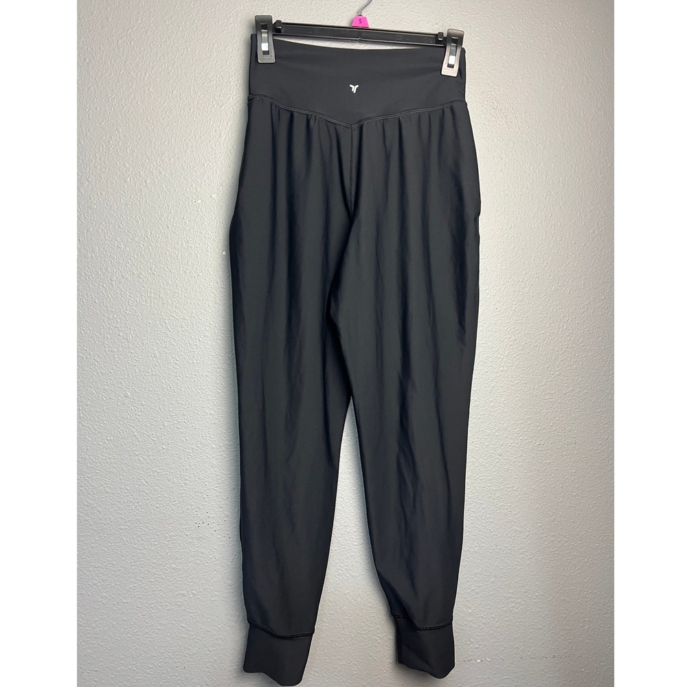 Old Navy Sm Active Sporty Powersoft High-Rise Jogger Black Go-Dry Athletic Pants